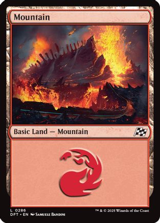 Mountain (0286) Foil (286) - Aetherdrift