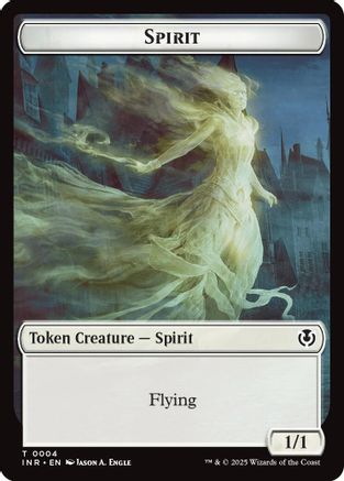 Spirit // Human (0002) Double-Sided Token [Innistrad Remastered Tokens] | Silver Goblin