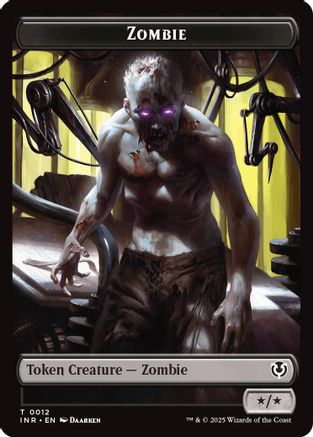 Zombie (0011) // Zombie (0012) Double-Sided Token (INR11 // 12) Foil - Innistrad Remastered | Silver Goblin