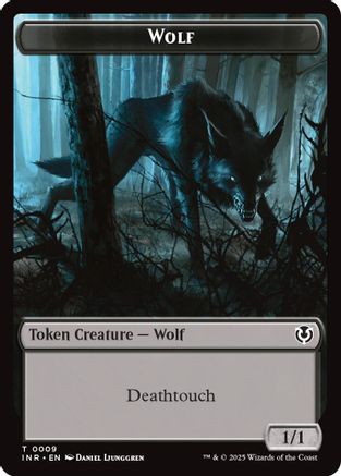 Wolf (0009) // Wolf (0018) Double-Sided Token (INR9 // 18)  - Innistrad Remastered | Silver Goblin