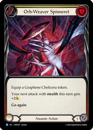 Orb-Weaver Spinneret (Yellow) (HNT027) Rainbow Foil - The Hunted