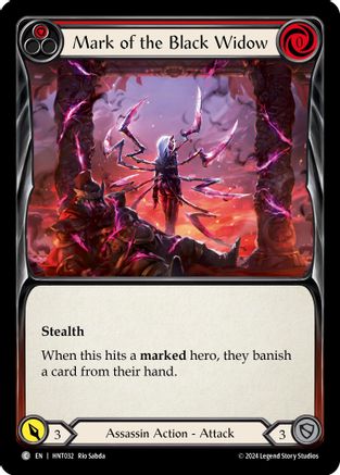 Mark of the Black Widow (Red) (HNT032) - The Hunted Rainbow Foil