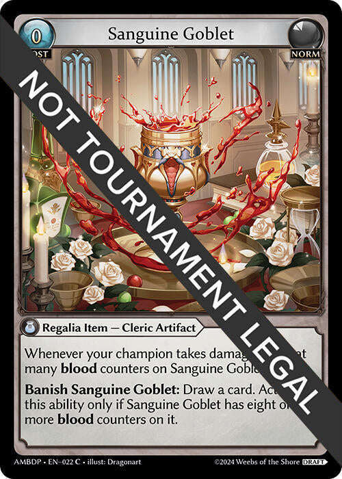 Sanguine Goblet (022) [Mortal Ambition Draft Pack]