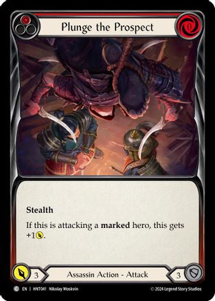 Plunge the Prospect (Red) (HNT041) Rainbow Foil - The Hunted