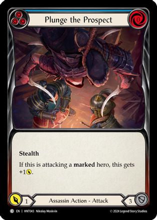 Plunge the Prospect (Blue) (HNT043) Rainbow Foil - The Hunted