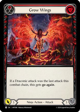 Grow Wings (Red) (HNT089) - The Hunted Rainbow Foil