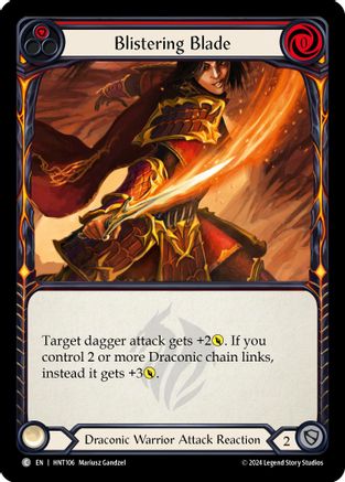 Blistering Blade (Red) (HNT106) - The Hunted Rainbow Foil