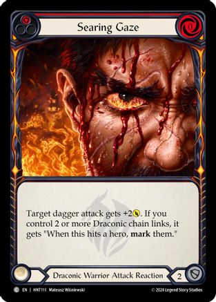 Searing Gaze (Red) (HNT111) - The Hunted Rainbow Foil