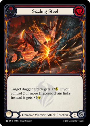 Sizzling Steel (Red) (HNT113) - The Hunted Rainbow Foil