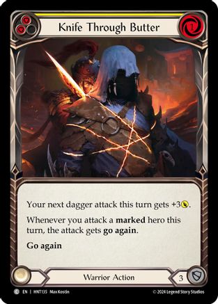 Knife through Butter (Yellow) (HNT135) Rainbow Foil - The Hunted