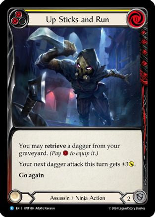 Up Sticks and Run (Yellow) (HNT180) Rainbow Foil - The Hunted