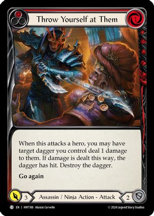 Throw Yourself at Them (Red) (HNT188) - The Hunted Rainbow Foil