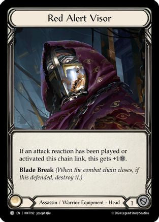 Red Alert Visor (HNT192) Cold Foil - The Hunted