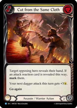 Cut from the Same Cloth (Yellow) (HNT203) Rainbow Foil - The Hunted