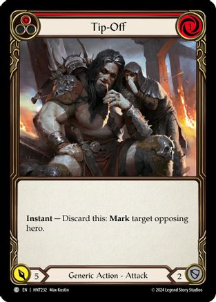 Tip-Off (Red) (HNT232) Rainbow Foil - The Hunted