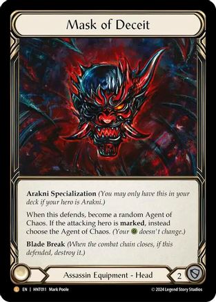 Mask of Deceit (HNT011) - The Hunted Rainbow Foil