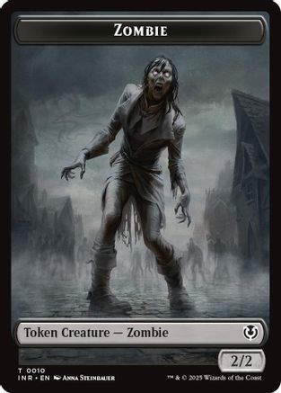 Zombie (0010) // Blood Double-Sided Token (INR10 // 21)  - Innistrad Remastered | Silver Goblin