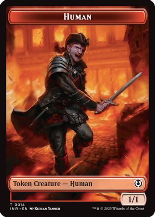 Human (0014) // Emblem - Chandra, Dressed to Kill Double-Sided Token Foil (14 // 24) - Innistrad Remastered | Silver Goblin