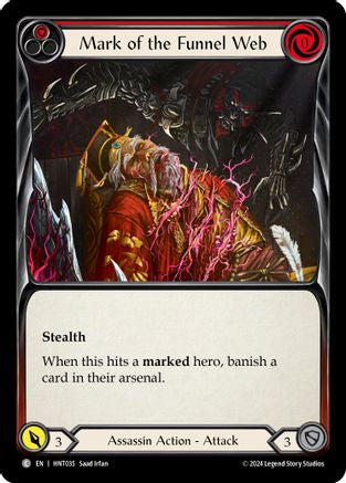 Mark of the Funnel Web (Red) (HNT035) Rainbow Foil - The Hunted