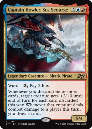 Captain Howler, Sea Scourge Foil (194) - Aetherdrift