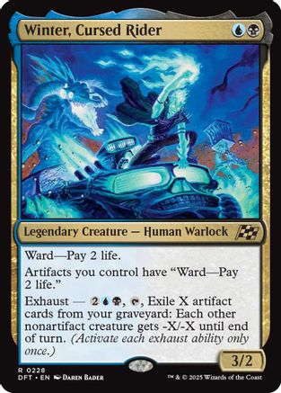 Winter, Cursed Rider Foil (228) - Aetherdrift