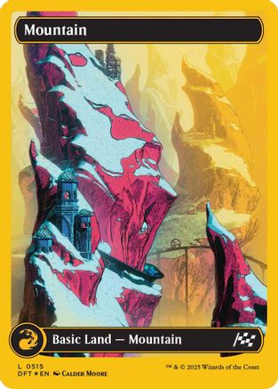 Mountain (0515) (First-Place Foil) (DFT-515) - Aetherdrift Foil | Silver Goblin