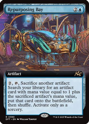 Repurposing Bay (Extended Art) Foil (380) - Aetherdrift | Silver Goblin