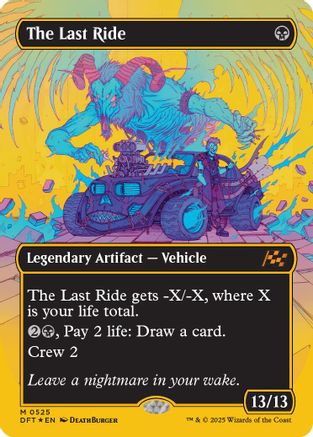 The Last Ride (Borderless) (First-Place Foil) Foil (525) - Aetherdrift | Silver Goblin