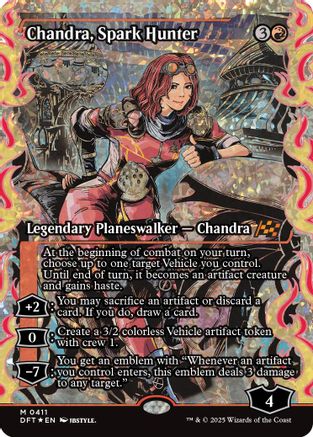 Chandra, Spark Hunter (Showcase) (Fracture Foil) (DFT-411) - Aetherdrift | Silver Goblin