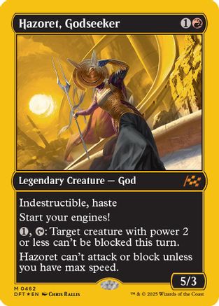 Hazoret, Godseeker (First-Place Foil) Foil (462) - Aetherdrift