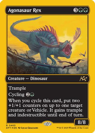 Agonasaur Rex (First-Place Foil) Foil (465) - Aetherdrift