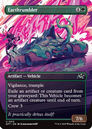 Earthrumbler (Borderless) Foil (315) - Aetherdrift