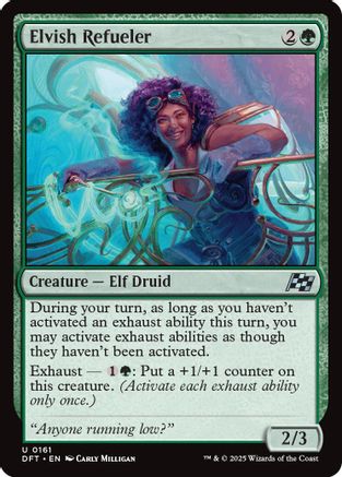 Elvish Refueler (-161) - Aetherdrift Foil | Silver Goblin