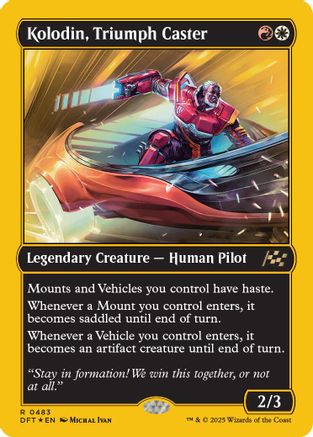 Kolodin, Triumph Caster (First-Place Foil) Foil (483) - Aetherdrift