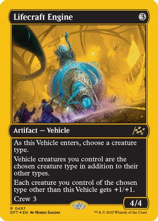 Lifecraft Engine (First-Place Foil) (DFT-497) - Aetherdrift Foil | Silver Goblin