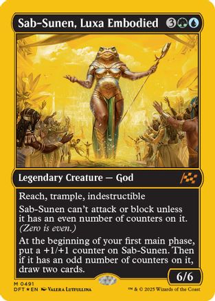 Sab-Sunen, Luxa Embodied (First-Place Foil) Foil (491) - Aetherdrift