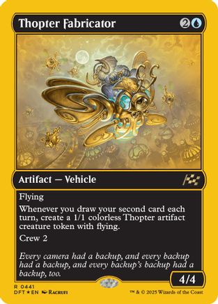 Thopter Fabricator (First-Place Foil) (-441) - Aetherdrift | Silver Goblin