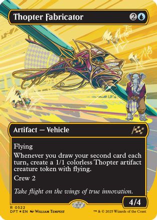 Thopter Fabricator (Borderless) (First-Place Foil) Foil (522) - Aetherdrift