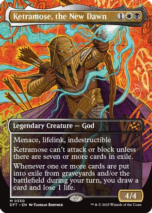 Ketramose, the New Dawn (Borderless) Foil (350) - Aetherdrift