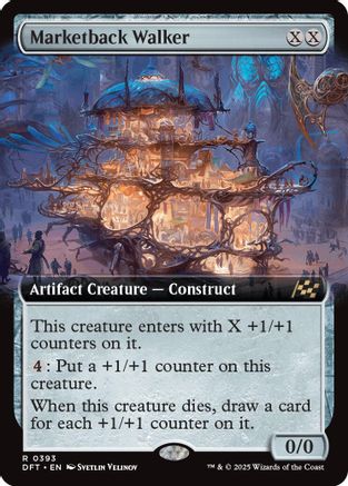 Marketback Walker (Extended Art) Foil (393) - Aetherdrift