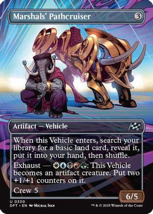 Marshals' Pathcruiser (Borderless) Foil (330) - Aetherdrift | Silver Goblin