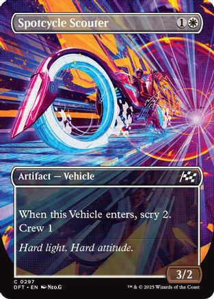 Spotcycle Scouter (Borderless) (-297) - Aetherdrift Foil | Silver Goblin