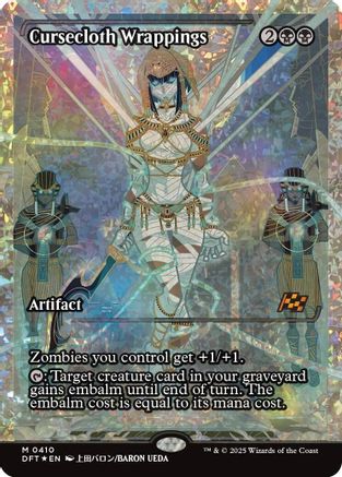 Cursecloth Wrapping (Showcase) (Fracture Foil) Foil (410) - Aetherdrift