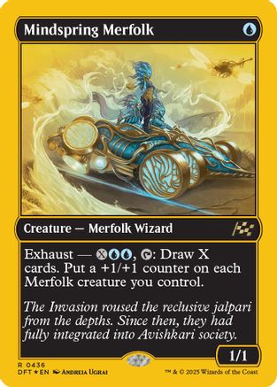 Mindspring Merfolk (First-Place Foil) Foil (436) - Aetherdrift | Silver Goblin