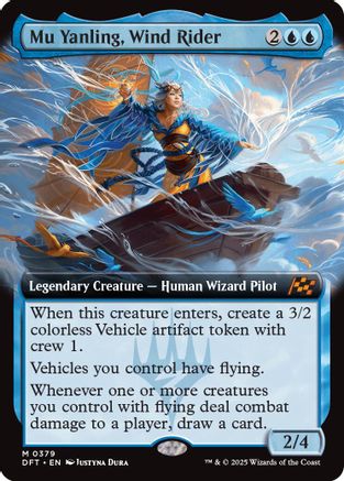 Mu Yanling, Wind Rider (Extended Art) Foil (379) - Aetherdrift | Silver Goblin