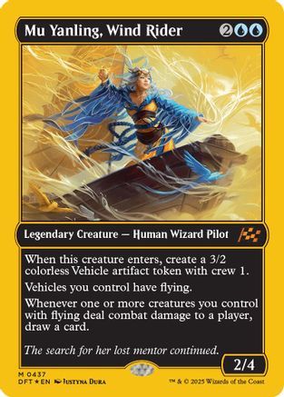 Mu Yanling, Wind Rider (First-Place Foil) Foil (437) - Aetherdrift | Silver Goblin