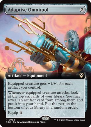 Adaptive Omnitool (Extended Art) (032) - Commander: Aetherdrift | Silver Goblin