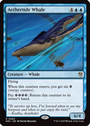 Aethertide Whale (069) - Commander: Aetherdrift | Silver Goblin