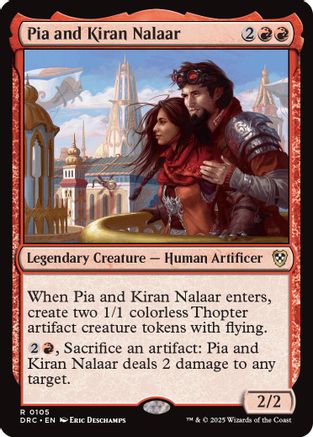 Pia and Kiran Nalaar (105) - Commander: Aetherdrift | Silver Goblin