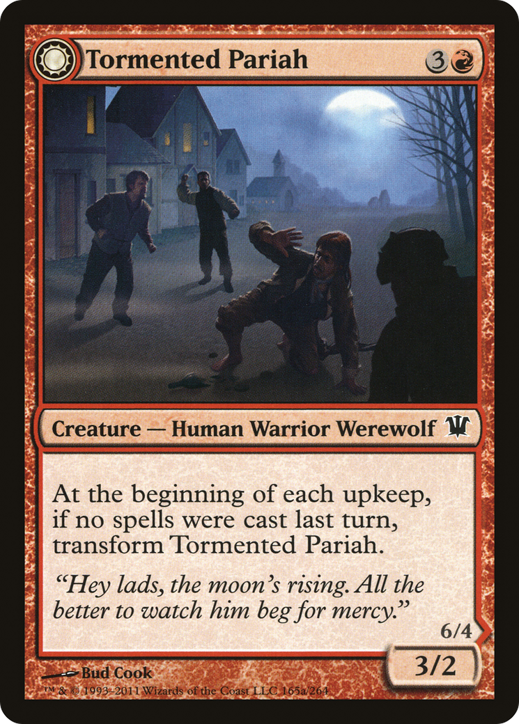 Tormented Pariah // Rampaging Werewolf [Innistrad] | Silver Goblin